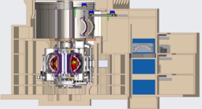 K-DEMO Tokamak and Tokamak Building Conceptual Diagram 이미지