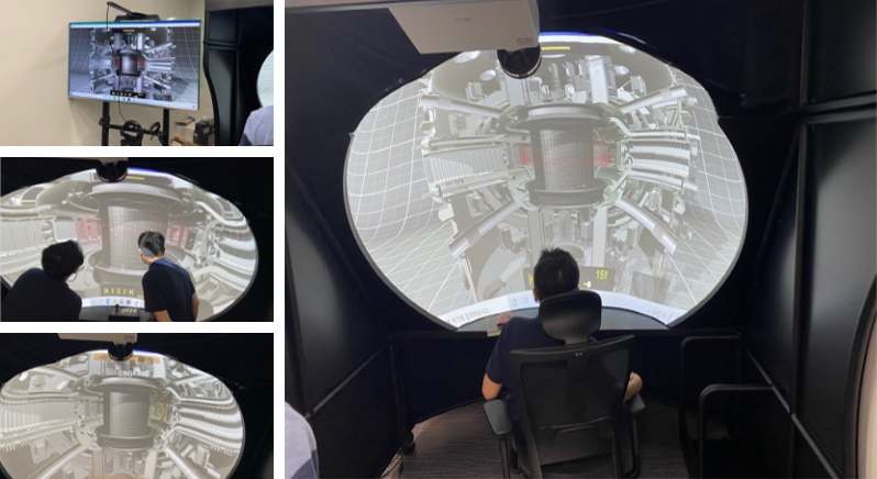 Doom-type display system for virtual KSTAR 이미지