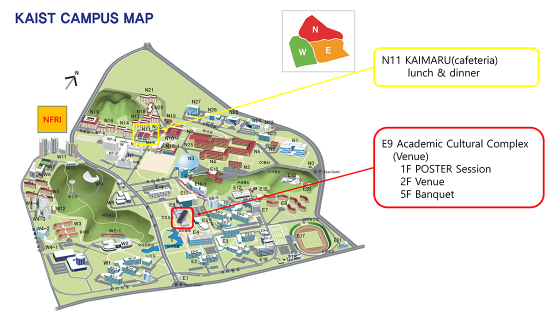 kaist campus map